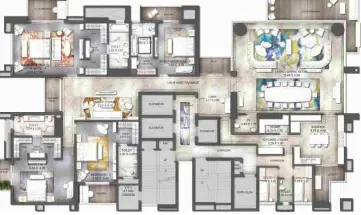 ATS Knightsbridge amenities and club facilities layout