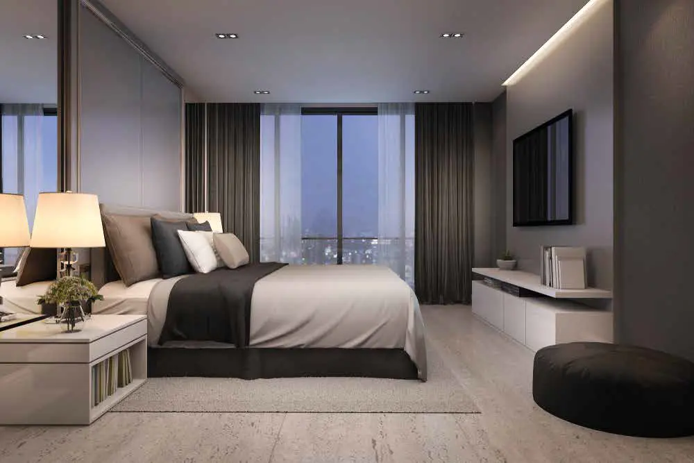 Master bedroom design in County 107 Sector 107 Noida