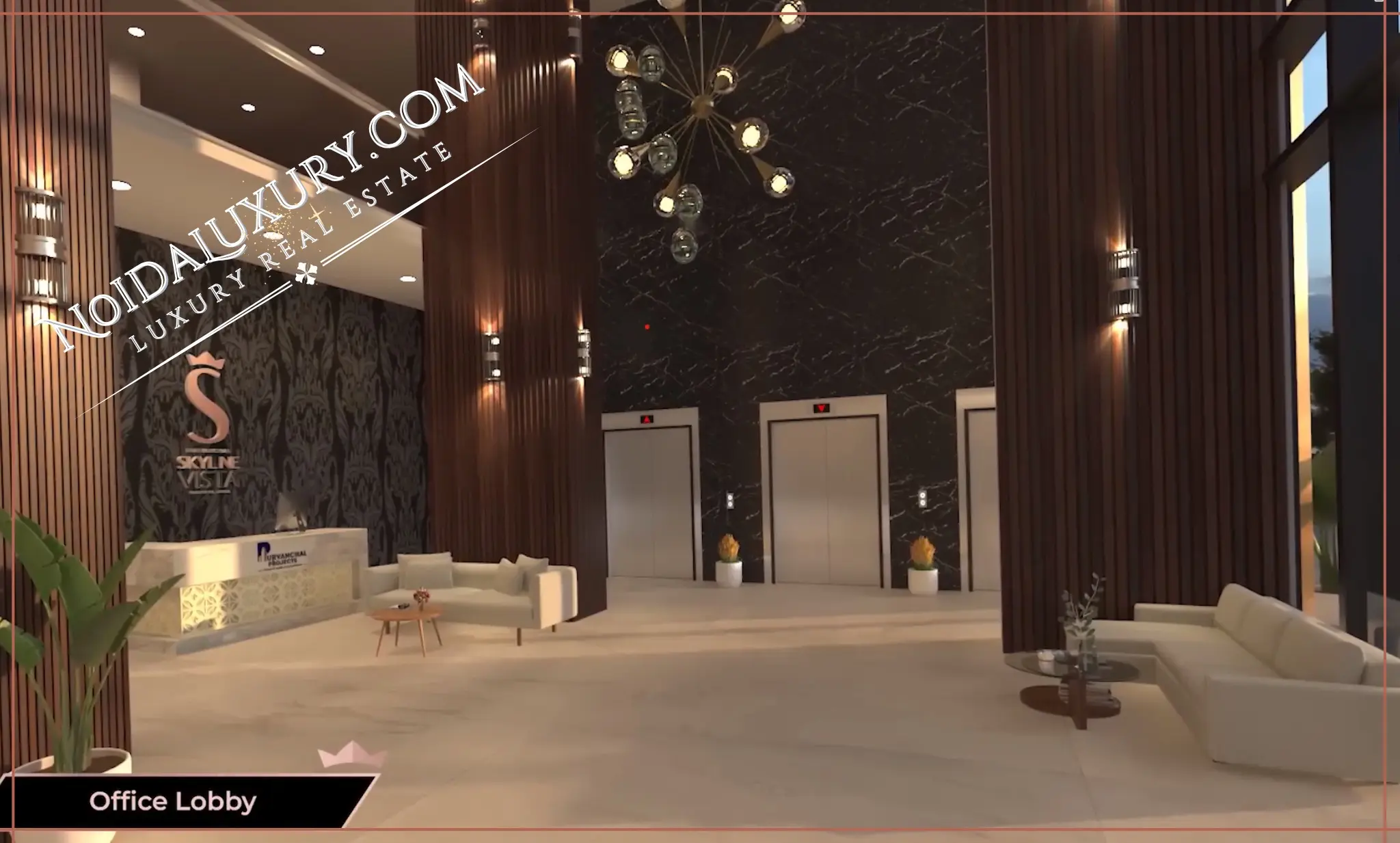 Luxury office spaces on Noida Expressway at Purvanchal Skyline Vista