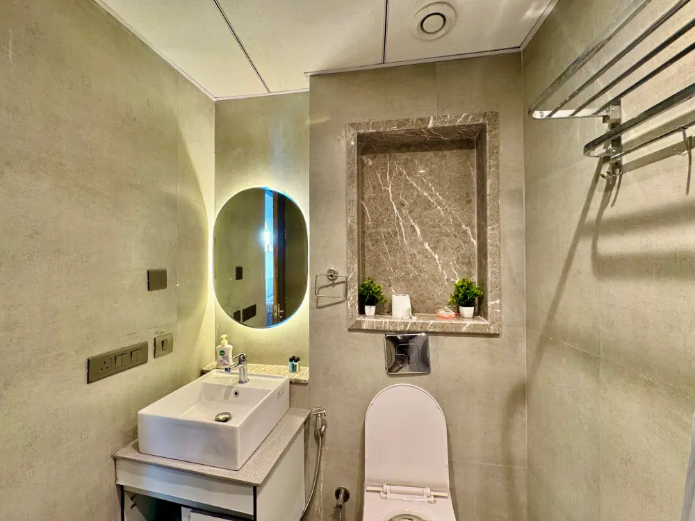 Eleve 31 marble finish bathroom at Supernova Spira Sector 94 Noida