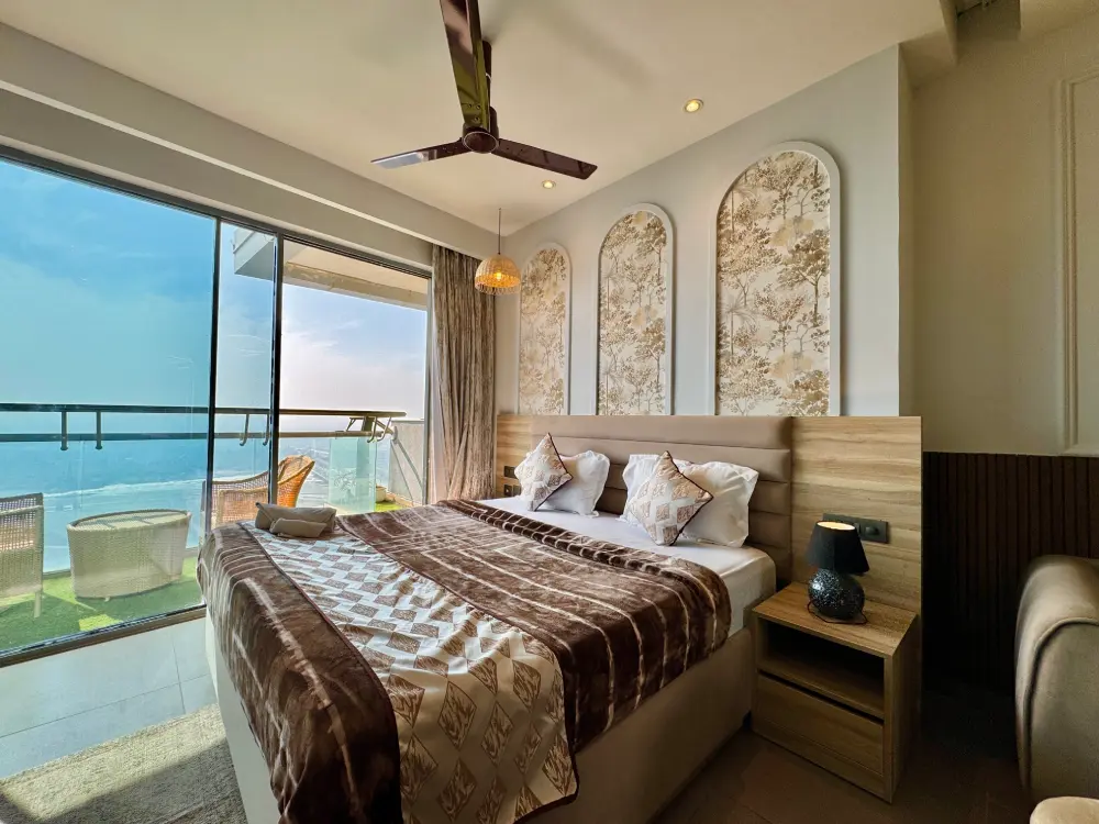 Eleve 31 river view bedroom window at Supernova Spira Noida