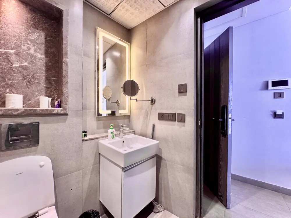 RiverAura 33 bathroom vanity modern luxury apartment Noida Supernova Spira
