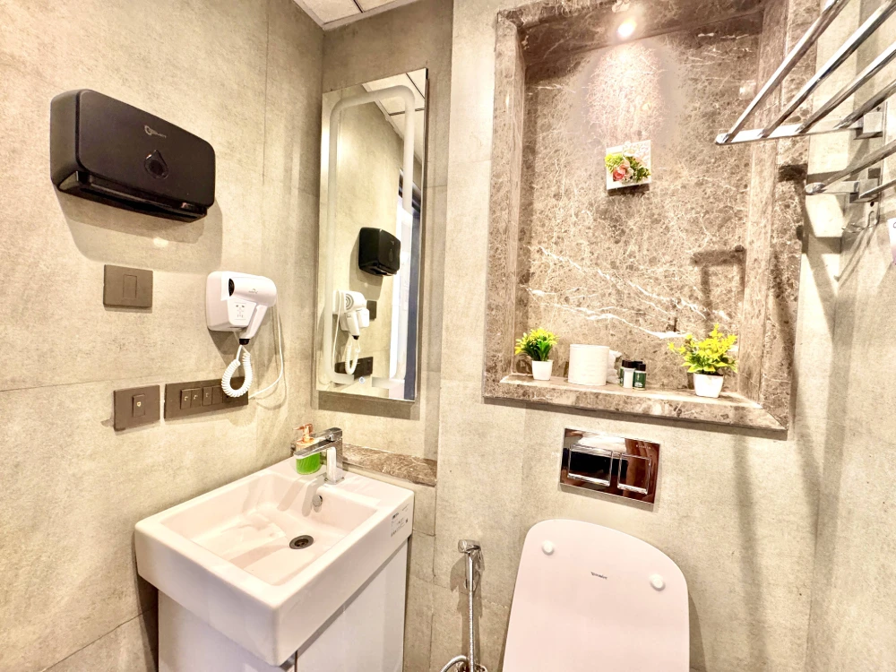 Skyline Stay 23 luxury bathroom at Supernova Spira Sector 94 Noida
